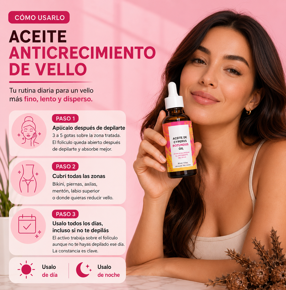 Aceite de Cyperus Rotundus — Reductor de Vello 12