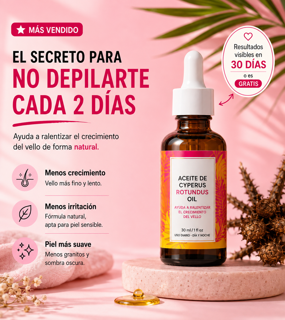 Aceite de Cyperus Rotundus — Reductor de Vello 3