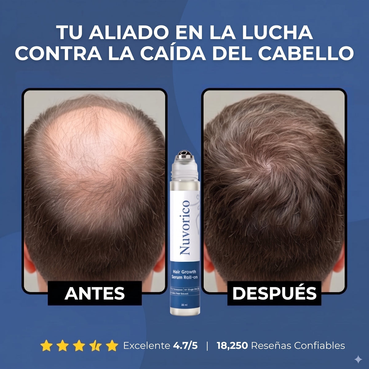 Antes y despues del cabello