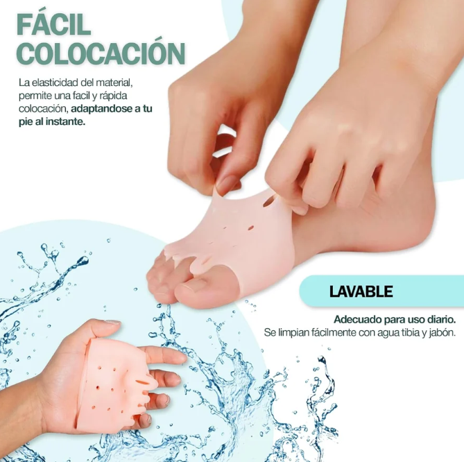 Fácil colocación y lavable — silicona flexible reutilizable