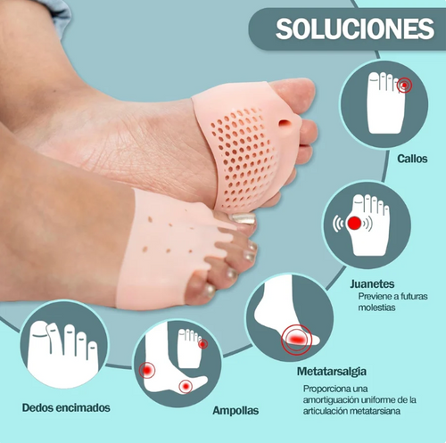 5 problemas que soluciona: callos, juanetes, metatarsalgia, dedos encimados, ampollas